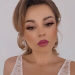 Drew Catherine Instagram - I’m a grumpy girl today! 🥴😖 Absolutely beautiful hair and make up combo by the incredibly talented @katerinarapoportinc ! I adore working with her and look forward to next time! Make sure you check her out, she will make all your bridal dreams come true 👰🏼