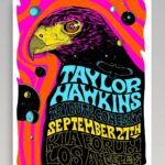Dug One Instagram - UPDATE: SOLD OUT! Thank you. This is our poster we designed for the Sept 27th @foofighters Taylor Hawkins Tribute Show at KIA Forum in Los Angeles. We will be releasing this 5 color silkscreen print printed by our folks over @industryprintshop signed and numbered artists proofs at 12:00pm PT/3:00pm EST Tuesday Sept 27th. the link will be in our bio. Kia Forum