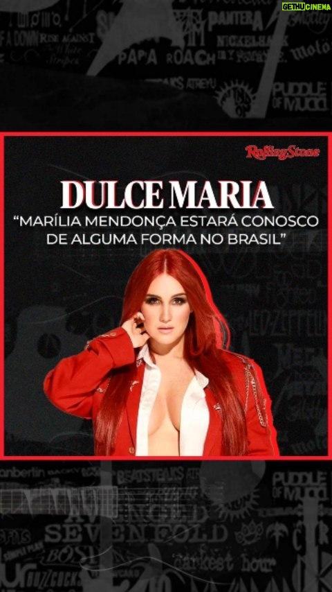 Dulce María Instagram - 'HONRA PARA MIM' | Prestes a desembarcar no Brasil com a turnê 'Soy Rebelde Tour 2023', nossa capa Dulce Maria (@dulcemaria), relembra parceria com Marília Mendonça e enaltece que a brasileira, falecida em 2021, revelou ser fã de RBD. Você sabia dessa? #rbd #soyrebelde #soyrebeldetour2023 #rollingstonebrasil