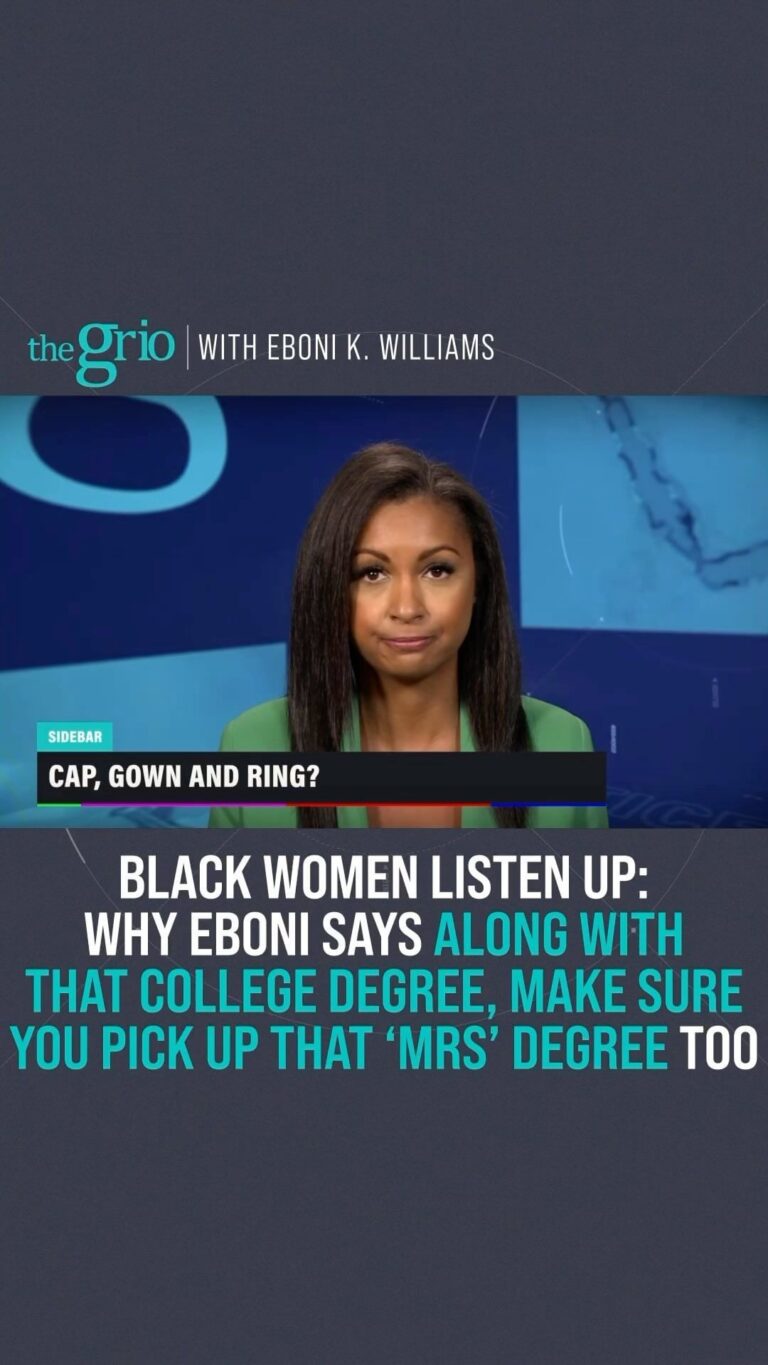 Eboni K. Williams Instagram - Are you familiar with the “MRS Degree”? A viral Tik Tok sparked a lot of conversation about how white women go to college to secure that “ring by spring,” but that isn’t something that is usually on a Black woman’s agenda when attending college. Eboni K. Williams (@ebonikwilliams) gives her thoughts on the “MRS Degree” as it pertains to Black women and breaks down why she thinks it’s not a bad idea. Tune into theGrio with Eboni K. Williams at 6 pm ET tonight on theGrio cable channel.