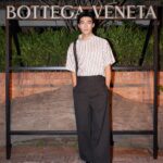 Edward Chen Instagram - Loved the show!🩵 Let’s see what a wonderful night～Fantastico！👜🕶️ #bottegaveneta @matthieu_blazy