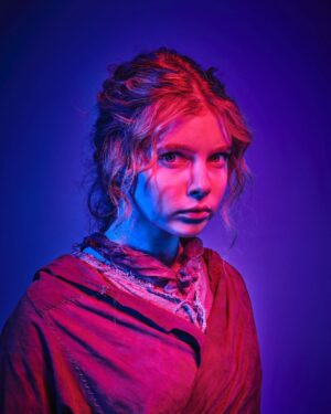 Eleanor Worthington-Cox Instagram - If you don’t watch #BRITANNIA on November 7th, I will personally follow you round, making this face, until you’ve seen every episode. All hell’s about to break loose. Happy Monday folks :) #BritanniaII #mustbetheseasonofthewitch