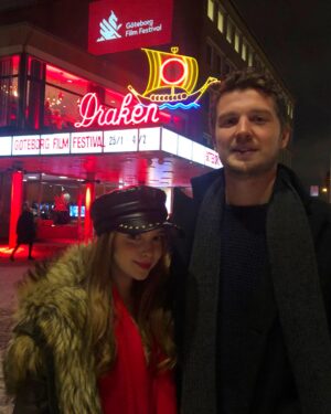Eleanor Worthington-Cox Instagram - I put the mini in “gothic minimalism” :) So proud to have been at the first European premiere of #Gwen with these rather lovely humans, and to have received such a wonderful response from our audiences has been an absolute pleasure!#gothenburgfilmfestival I 🖤you (and fika, and your cinnamon rolls bigger than my head)
