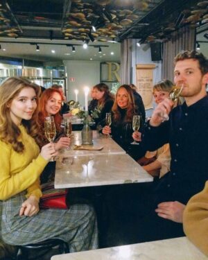 Eleanor Worthington-Cox Instagram - I put the mini in “gothic minimalism” :) So proud to have been at the first European premiere of #Gwen with these rather lovely humans, and to have received such a wonderful response from our audiences has been an absolute pleasure!#gothenburgfilmfestival I 🖤you (and fika, and your cinnamon rolls bigger than my head)