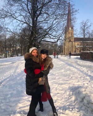 Eleanor Worthington-Cox Instagram - I put the mini in “gothic minimalism” :) So proud to have been at the first European premiere of #Gwen with these rather lovely humans, and to have received such a wonderful response from our audiences has been an absolute pleasure!#gothenburgfilmfestival I 🖤you (and fika, and your cinnamon rolls bigger than my head)