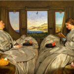 Elif Şafak Instagram - One of my favourite paintings. I love the symmetry, the asymmetry. Almost identical they seem to be at first glance, but are they sisters or friends or perhaps they are the two sides of the same person? I like the gentle contrast between sleeping and reading. The Traveling Companions, from 1862. The artist Augustus Leopold Egg was born in London and he died in Algiers. He loved literature. Dickens described him as a “dear gentle fellow”. #keepreading #birminghammuseumofart #womenwhoread #womenwhowrite #readmorewomen @bhammuseum 📚📚📚 çok sevdiğim resimlerden biri, “yol arkadaşları” tablonun ismi 1862 senesinde yapılmış, ressam Londra doğumlu Cezayir’de vefat eden Augustus Leopold. Biri uyuyan diğeri okuyan iki kadın #okuyankadınlar #okuyankadinlarkulubu #kadınyazarlar #neokudum #neokusam #kitapokur #okumakiyileştirir