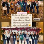 Elif Şafak Instagram - I like this post so much. Bookclub reads and discusses #theislandofmissingtrees and then meets outdoors to talk to trees… or to listen to them. Thank you from the heart. #bookclubs #bookclubsarethebestclubs #bookishpost #fictionbooks #elifshafak #writersandreaders #bookclubreads #fictionreads #womensprizeforfiction #readingismypassion #readingislife 📚📚📚 çok sevdim bu paylaşımı, kitap kulübü olarak romanımı birlikte okumanız, paylaşmanız zaten çok değerli ama bir de okuduktan sonra ağaçların altında buluşmanız, ağaçlarla konuşmanız ayrıca mutlu etti beni, çok teşekkür ederim @kafeinliayrac_ #kayıpağaçlaradası #kitapkulübü #kitapseverlerkulubu #okumakiyileştirir #birkitapbirfotoğraf
