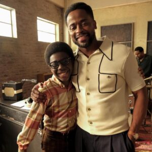 Elisha Williams Instagram - I’m blessed to work with some really great people and @dulehill happens to be one of them. Everyday I learn something new from him but the best part is everyday I get to tell him a new joke or just get on his nerves 😂 thanks for always being you Dulé. Catch up on Season 1 of @wonderyearsabc on Hulu and Disney Plus. Dare2Dream #wonderyears #TVDad #returntowonder #fun #comedy #laugh #film #EJWilliams