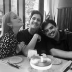 Elizabeth Gillies Instagram - Off you go, June! Highlights include: spending long overdue time with my sons @mattbennett & @zachsang, marveling at @rafaeldlf’s poolside apparel, seeing Tears For Fears, taking a single photo in a hotel room I booked for 3 nights but never stayed in because they wouldn’t let me cancel and directing my 2nd episode of Dynasty which included a sex scene that I was also IN (hence slide 7). It’s been a month!