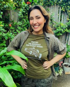 Ella Hooper Instagram - Green is my favourite colour. Always has been always will be. Fitting then that when I was in Broome recently I nabbed this beautiful @environskimberley tee from the op shop, which relates to an important message to share from them about protecting the beautiful Fitzroy River.. and a petition you can sign! 🖊️ ‘WA's new Premier Roger Cook will decide the fate of the Martuwarra Fitzroy River and whether the river will be protected or opened up to damaging large-scale development. There is overwhelming community support for protection of the Martuwarra Fitzroy River, with over 26,000 petition signatures and 43,000 submissions calling for the WA Government to protect the river. As WA's new Premier, Roger Cook can create an extraordinary legacy by protecting the Martuwarra Fitzroy River.’ I just signed this petition, it took me 3 seconds. Link is over at @environskimberley Let’s get behind them in protecting the magnificent Kimberley, it’s people, animals, lands and rivers. 👊🏽👊🏽👊🏽 Thanks to my darling @taja.photography for this photo outside my fave Broome haunt, @littlelocalbroome #broome #kimberley #fitzroyriver #green vs #machine #petition #protection