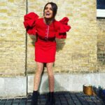 Ellie Taylor Instagram - Happy Valentine’s Day//Off with his head. It’s the buckets of ciggy butts for me ♥️ Dress @celiabdesigner Tights @falke Boots @newlook Styled @tesswrightstylist Barnet & visageeee @gemflossi Romance