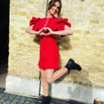 Ellie Taylor Instagram - Happy Valentine’s Day//Off with his head. It’s the buckets of ciggy butts for me ♥️ Dress @celiabdesigner Tights @falke Boots @newlook Styled @tesswrightstylist Barnet & visageeee @gemflossi Romance