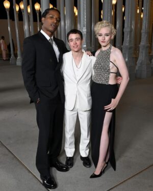 Elliot Page Instagram - Thank you @gucci 🤍
A few photos from the LACMA Art+Film Gala with my friend @jesthekid, and it was so nice to be reunited with @asaprocky and @juliagarnerofficial 
#GucciLacma2023 #GucciGuilty