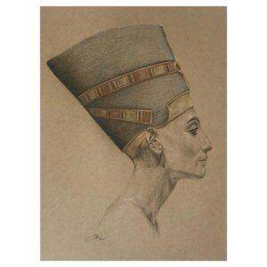 Ellise Chappell Instagram - Drew this Nefertiti for my incredible NanNan 🤎

A woman with so much passion, the most radiant smile and one of the strongest people I will ever know. You brought us all so much joy ✨

Be seeing you, but in the meantime, enjoy this next adventure ✨

Love you so much xxxxx