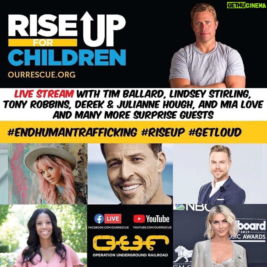 Emily Baldoni Instagram - “Child trafficking is the fastest growing criminal enterprise in the world” ⁣ ⁣ Please read this repost from @juleshough 💛 and join the live stream tonight!! And donate to OUR if you can! ⁣ ⁣ Today is World Day Against Trafficking in Persons, and with @OURrescue you can help to RISE UP for our children.⁣ Child trafficking is real and happening! Reports of child abuse cases are millions higher this year than they were last year, and child trafficking is the fastest growing criminal enterprise in the world. The children need US to RISE UP.⁣ Please click the link in bio if you’d like to donate to Operation Underground Railroad, or join me TONIGHT as I speak at their the Live Stream event at 6pm PST. 🙏🏼 #EndHumanTrafficking #RiseUp #GetLoud