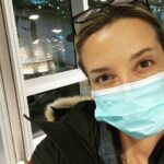 Emily Baldoni Instagram - On my way home home (🇸🇪) and traveling without my little entourage for a whole week. That’s a first since having kids. I keep panicking thinking that I’ve lost a bag or a child because I couldn’t possibly be traveling with just a backpack on my back and have NOTHING in my hands. I’ve already looked at pictures of my family and zoomed in on their faces and lingered there for a little too long. I’ve also done a little dance of freedom, read 70 pages of a book and enjoyed s i l e n c e. Damn it’s nice to be alone. Damn it’s hard to be away. 🤪