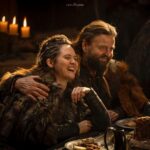 Emily Cox Instagram - Reunited…. @thelastkingdom #brida #valhalla