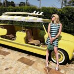 Emma Roberts Instagram - the perfect California weekend ☀️ swipe for my godson and I twinning 💙 stripes by @louisvuitton 👗 #smith by @britelkin