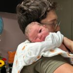 Emmy Buckner Instagram - October 6th, 2023, 9:25pm, Cayden Mattingly Chucker entered our lives and we are forever changed 🤍 I love him so much. We are obsessed with our sweet boy. There are no words. Labor was a wild experience. 26 hours. He was worth every moment. @maxchucker is already the best daddy changing baby boy and my diapers 🤣 Feeling so grateful and loved. Our family is home 🥹