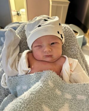 Emmy Buckner Instagram - October 6th, 2023, 9:25pm, Cayden Mattingly Chucker entered our lives and we are forever changed 🤍

I love him so much. We are obsessed with our sweet boy. There are no words. Labor was a wild experience. 26 hours. He was worth every moment. @maxchucker is already the best daddy changing baby boy and my diapers 🤣

Feeling so grateful and loved. Our family is home 🥹