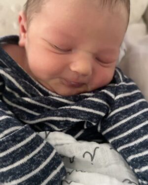 Emmy Buckner Instagram - October 6th, 2023, 9:25pm, Cayden Mattingly Chucker entered our lives and we are forever changed 🤍

I love him so much. We are obsessed with our sweet boy. There are no words. Labor was a wild experience. 26 hours. He was worth every moment. @maxchucker is already the best daddy changing baby boy and my diapers 🤣

Feeling so grateful and loved. Our family is home 🥹