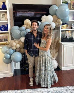 Emmy Buckner Instagram - A Kentucky celebration officially sharing the news of Baby C and my Meme’s birthday back in May! My mama put together the sweetest party filled with lots of love 💙 Grateful for family and our addition to it!
