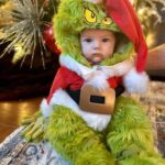 Emmy Buckner Instagram - Baby Grinch invaded Christmas and our hearts grew three sizes! ❤️❤️❤️ Been planning on this since he acquired his unique nickname at 5 days old 😂
