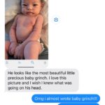 Emmy Buckner Instagram - Baby Grinch invaded Christmas and our hearts grew three sizes! ❤️❤️❤️ Been planning on this since he acquired his unique nickname at 5 days old 😂