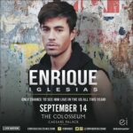 Enrique Iglesias Instagram - #LASVEGAS!! SEE YOU THERE ON SATURDAY SEPT. 14 FOR A VERY SPECIAL SHOW!! Las Vegas, Nevada