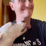 Enzo Salvi Instagram - Non c’è miglior psichiatra al mondo come un cucciolo di cane che lecca il tuo volto🥰BYRON ❤️#pitbull Rome, Italy