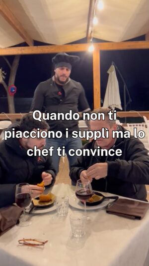 Enzo Salvi Instagram - Quando non ti piacciono i supplì ma lo chef ti convince 😅