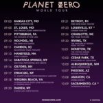 Eric Bass Instagram - Excited to announce the start of the Planet Zero World Tour with special guests and total legends @jellyroll615 and @johnharvie! Stoked to bring our biggest stage show yet to a city near you. Pre-sale is live. General on-sales start Friday at 10 AM local time at Shinedown.com. 🤘💜