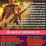 Eric Bass Instagram - I still have stage played VIP packages available for certain cities on our upcoming headline tour!!! Get yours at www.ericbass.co today!!! (Also still available: 9/26 Simpsonville, SC, 10/19 Albuquerque, NM, and 10/20 Denver, CO) #shinedown #deaddontdie #stageplayed #rock #rockmusic #rocknroll #rockandroll #tuesday #tuesdays #tuesdaymotivation #tuesdaythoughts #tuesdayvibes Charleston, South Carolina
