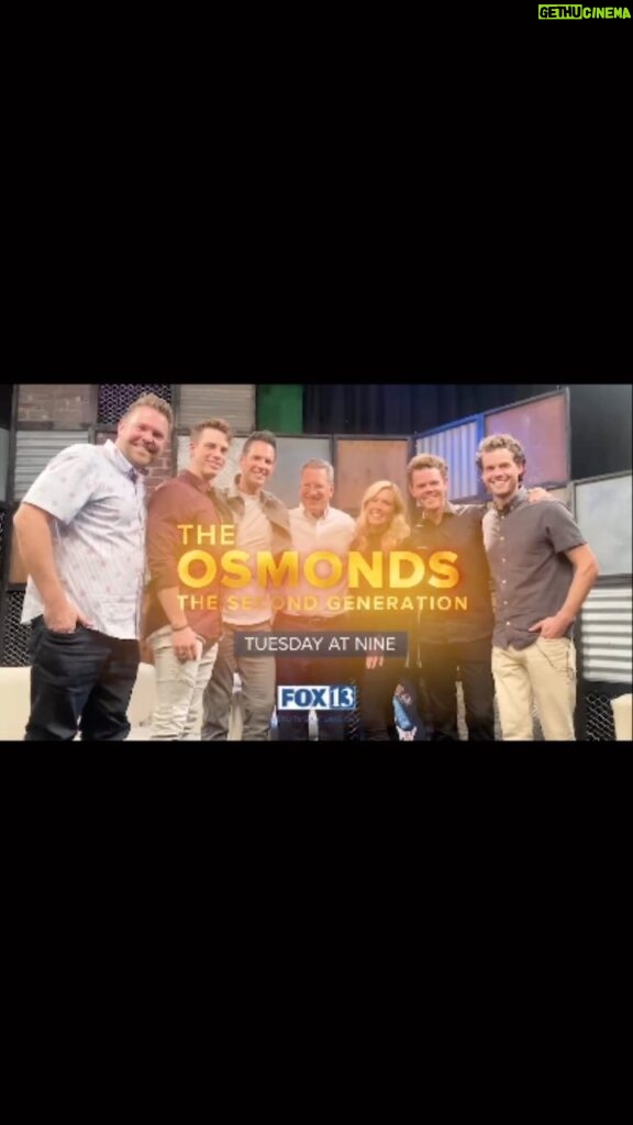 Eric Osmond Instagram - Excited for this to air! See you all then! (Left->Right) @nathanosmond @ericosmond.official @davidosmond @bob.evans @sophosmond @brandonosmond @chris.osmond @fox13now @fox13theplace #osmonds #osmond #news #inthenews #utahnews Utah, USA