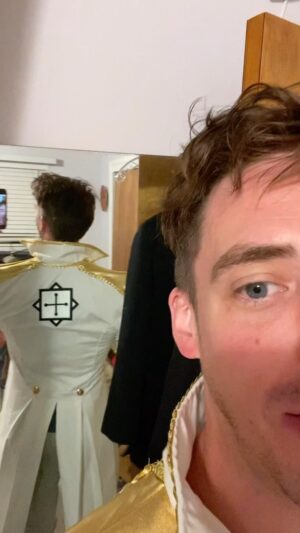 Eric Osmond Instagram - Phenomenal craftsmanship and artistry by the amazing @iffermitchell (Wardrobe Master) and special thanks for the awesome patches by @spembroiderydesignsllc !! See you all tomorrow! #bts #behindthedce #sentity #stageoutfit #performanceready @ericosmond.official