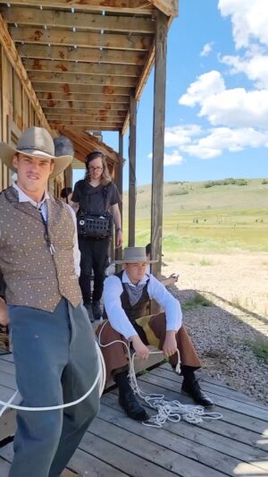 Eric Osmond Instagram - Learning the lasso behind the scenes -- be sure to check out YouTube for the full BTS! 

🎬 @chamber.media 

#ericandpepper #behindthescenes #actor #filmset
