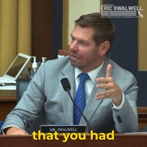 Eric Swalwell Instagram - To sum up: 

1.) President Biden could have fired Special Counsel Durham, he didn’t. 

2.) Durham was given all the power to indict anyone he wanted whether it was Joe Biden or even Hillary Clinton, he didn’t. 

 #Durham #DurhamReport