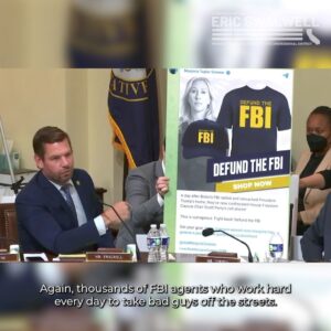 Eric Swalwell Instagram - MAGA Republicans love to say they back the blue, but really they want to defund the police.