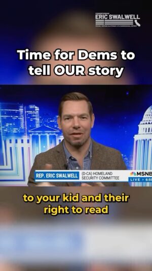 Eric Swalwell Instagram - No time for modesty— time for Dems to tell OUR story.