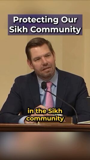 Eric Swalwell Instagram - Sikhs are targeted for violence at alarming rates. Representing one of the largest Sikh populations, I’m glad FBI Director Wray is taking action to protect our community.