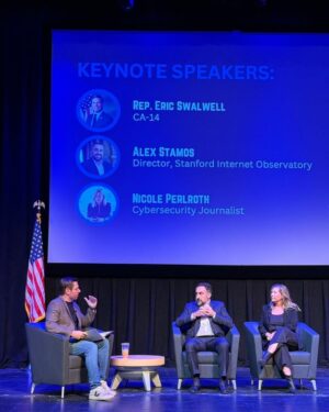 Eric Swalwell Instagram - Launched my inaugural cyber summit to help small businesses. Thanks to all who helped!