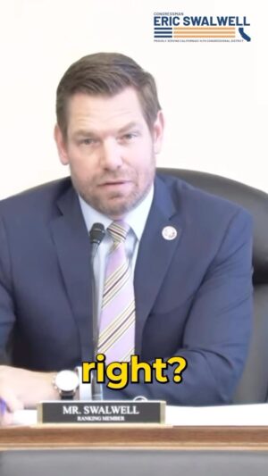 Eric Swalwell Instagram - It’s VERY weird that Jim Jordan & MAGA Co. are requesting info on unaccompanied minors and taking unauthorized photos. What’s with these guys and violating privacy?