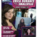 Erica Durance Instagram - Let’s chat!!! #wizardworld #smallville #loislane