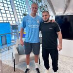 Erling Haaland Instagram - Great to meet this legend here in Abu Dhabi! @khabib_nurmagomedov