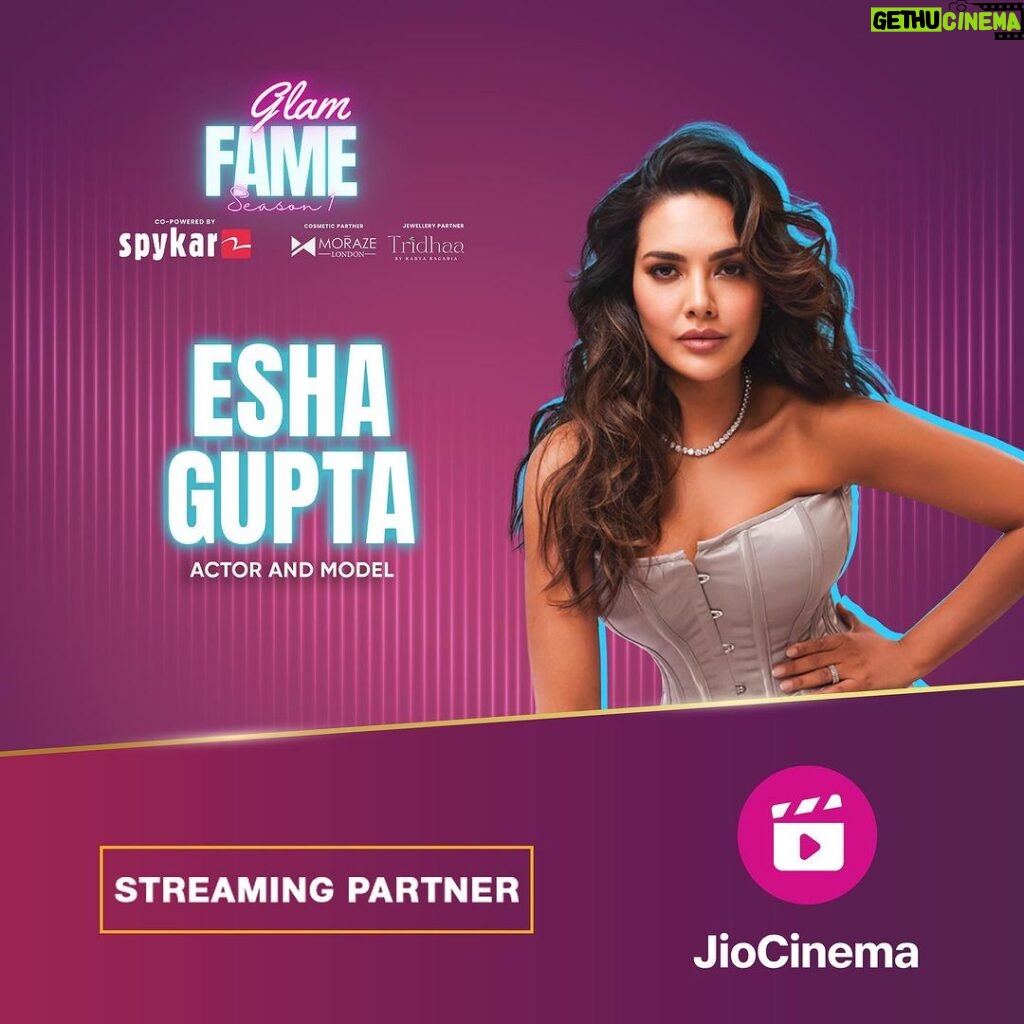 Esha Gupta Instagram - Excited to be a part of the Jury at GLAM FAME SEASON - 1 Lights, camera, glamour! It's time to shine! My Best wishes to everyone applying for Auditions To Register, click on Link 🔗 in bio of the official page : @glamfameshow #GlamFame #Glamfameseason1 #EshaGupta