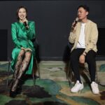 Esther Liu Instagram - 第一次在大螢幕看到 @sallilovestory 第一場面對面的映後QA 好多好多感動 大家的反應都好真誠熱烈 謝謝你們喜歡 #莎莉 你們的愛讓我好漂亮喔😂 （漂亮到放好幾張照🙈） 感謝團隊 Makeup: @karenchang_makeup Hairstyle: @nelsonkuo_zoom 👗：@sandroparis Stylish: @charliebubblecat 📷: @yuweiiv 謝謝你們讓我看不出來才剛下飛機🫶🏻