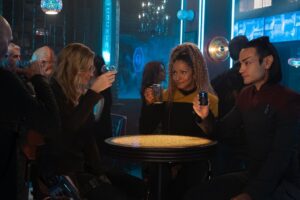 Evan Evagora Instagram - A hacker, a Listener, an admiral, a borg and an Alien all walk into an altered timeline and…I know I did similar joke already but I don’t care, season 2 is finished, here’s some bts. I won’t be back for the third season of Picard, so to quote a mediocre band “thanks for the memories” y’all know the rest! LLAP