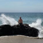 Evan Thomas Instagram - A beach Easter weekend? I’ll take it! Keith finally living that Ariel life. 🧜‍♀️ #itsmerman #merman #mermanlife #la #socal #malibu #barbie #bargainblock Malibu, California