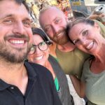 Evan Thomas Instagram - The block is as hard as ever, but we’re so grateful to have our HGTV besties with us 💕 #rocktheblock #unsellablehouses #bargainblock #hgtv Treasure Island, Florida