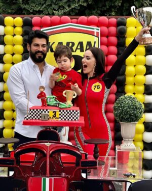 Fahriye Evcen Instagram - Happy birthday my love ❤️🎈 @karanozcivit 👑